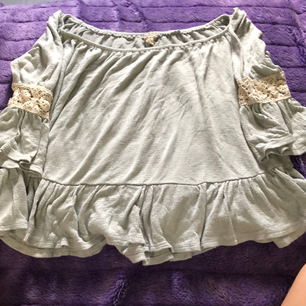 off the shoulder dressy crop top